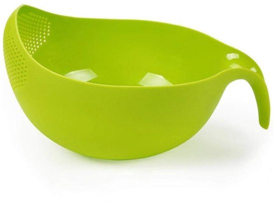 1 Stück Dicker Kunststoff Reisentleerungskorb Für Waschmaschine, Reis, Passoire Reisreinigungs Küchenutensilien Mit Griff, Obst Und Gemüse, Passo