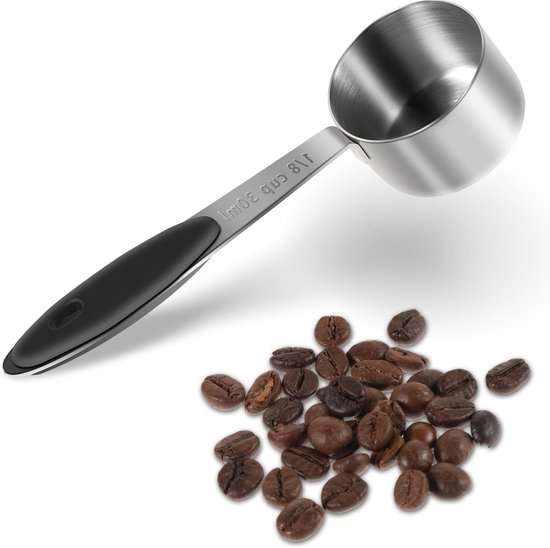 Kaffeelöffel 30 Ml Messbecher Aus Edelstahl Mit Langem Griff - Perfekt Für Kaffee, Tee Und Den Küchengebrauch