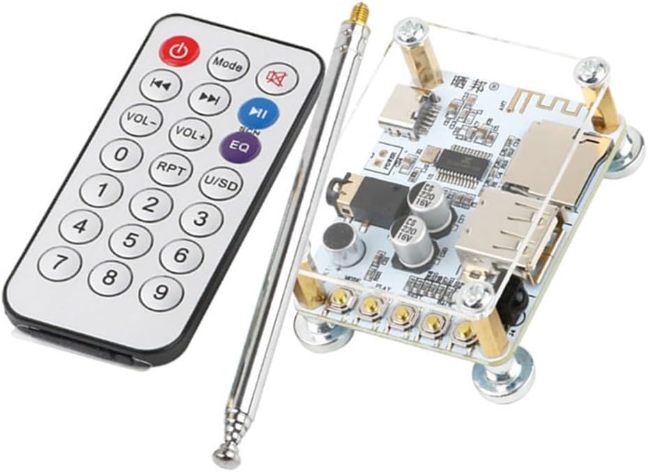 Bluetooth 5.0 Audio Receiver Modul Mit Fm Radio, Usb/tf Kartenspieler, Aux Ausgang, Diy Kit Für Lautsprecher Modifikation