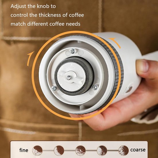 Kaffeemühle Elektrische Kaffeemühle Ein Knopf Kaffeemühle Für Camping, Küche Und Reisen Schwarz