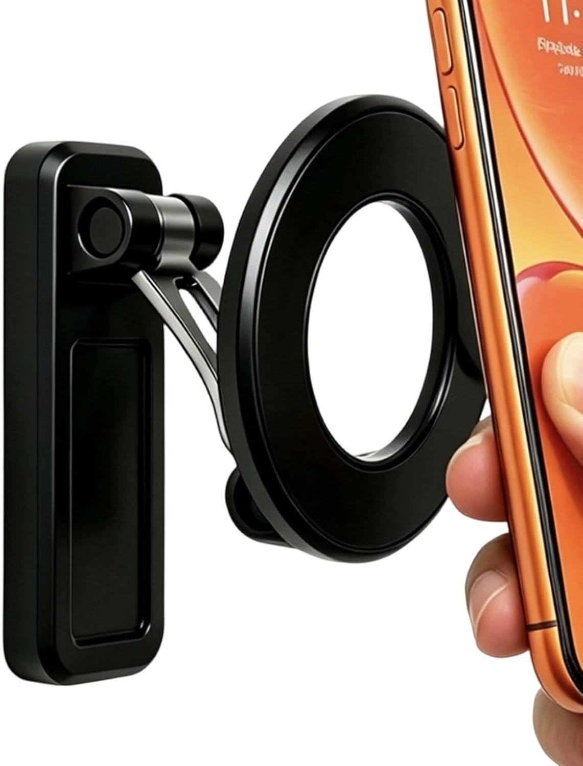 Magnetischer Kühlschrank-handyhalter Mit Ringfunktion Für Streaming Faltbarer, Doppelseitiger Magnetgriff Für Küche, Fernsehen, Streaming Und Surfen