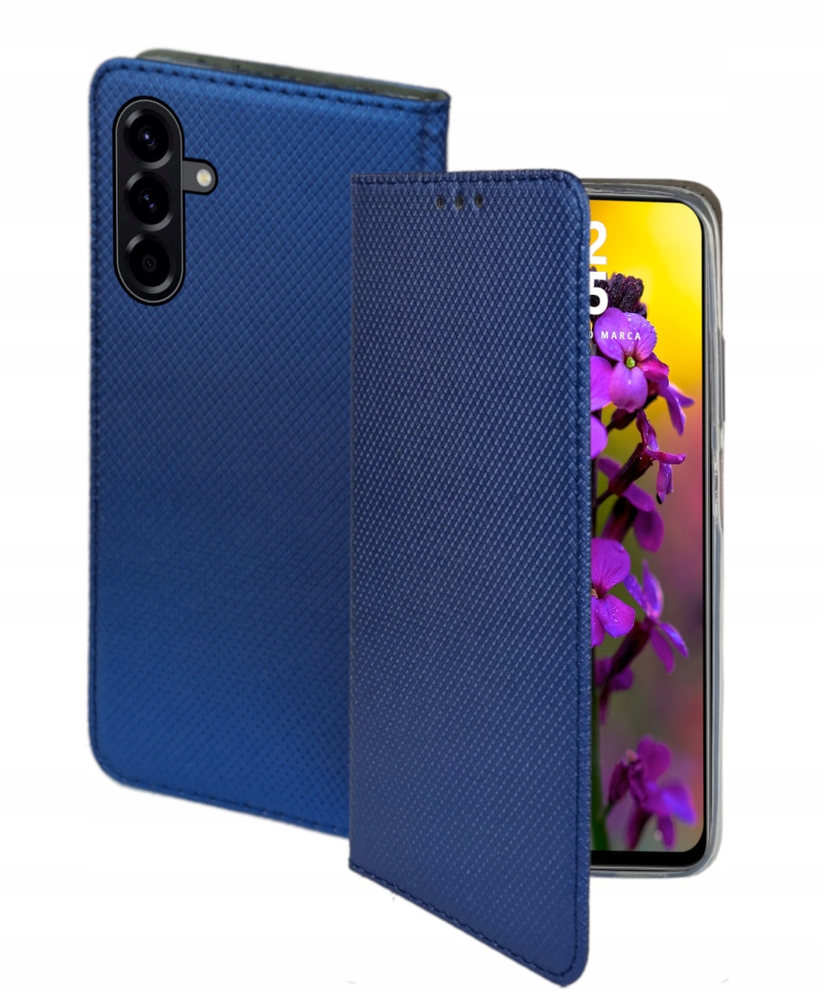 Klapphülle Für Samsung Galaxy A56 5g/a36 5g Smart Magnet Navy + Glas