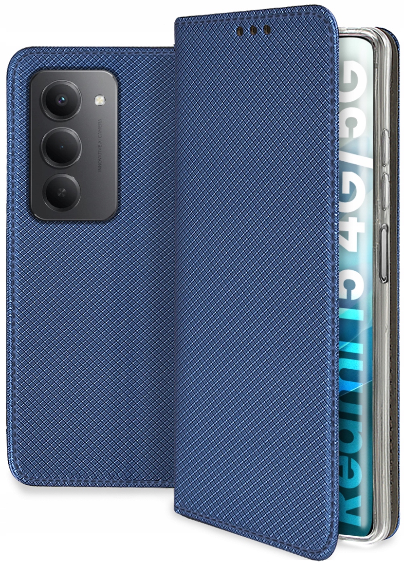 Schutzhülle Für Xiaomi Redmi 15 5g / 4g Mit Smart Magnet Hülle + 9h Glas