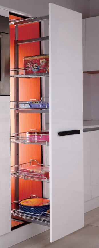 High Cargo Mini 45 Chrom Mit Deichsel 127-157 Cm Für 4-stöckigen Tmy Kleiderschrank