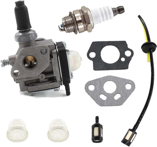 Vergaser-set Mit Zündkerze, Kraftstofffilter Und Schlauch – Passend Für Kawasaki Th43 Th48 Kbh48a Freischneider