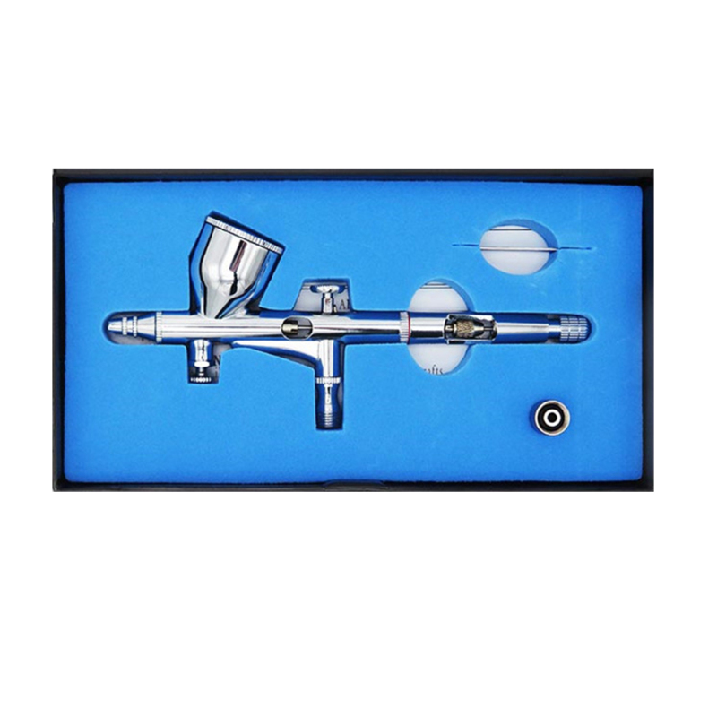 0,2-mm-schwerkraftzufuhr-doppelwirkungs-airbrush-set Mit 9-ccm-becher Zum Malen, Tätowieren, Tortendekoration, Maniküre Und Make-up (typ 3).