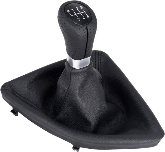 Passend Für Bmw 1er E81, E82, E87 Und E88: Schaltknauf Aus Schwarzem, Perforiertem Leder, 6 Gang. Plug And Play Ersatzteil.