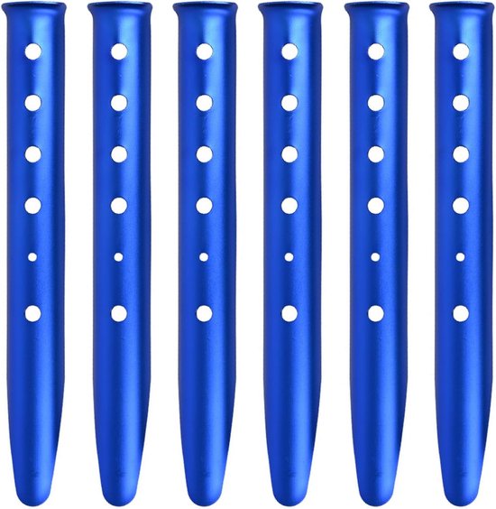 U Förmige Heringe Aus Aluminiumlegierung, 31 Cm, Sandheringe, 6 Stück, Für Schnee, Strand, Camping, Wandern (blau)