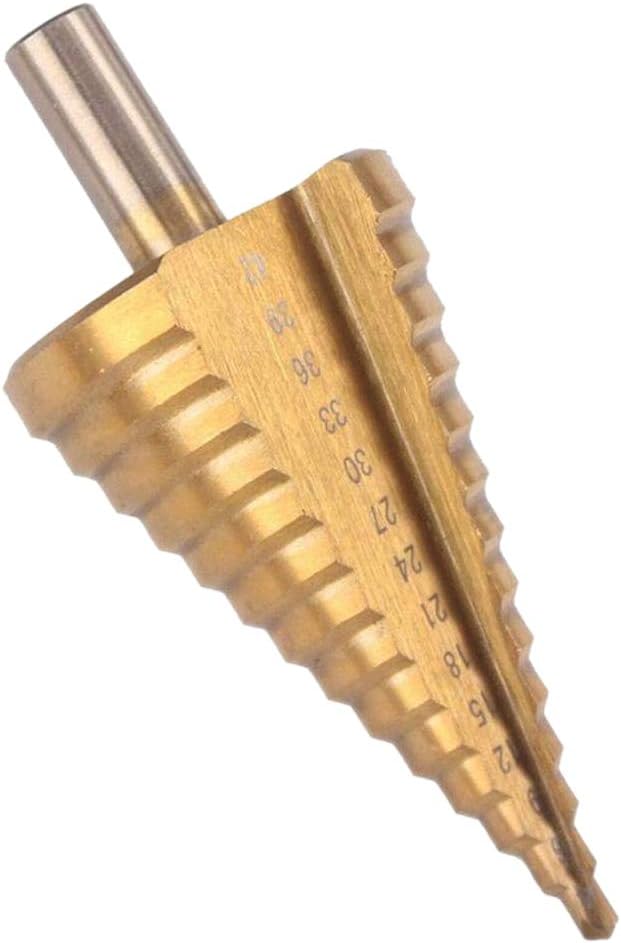 Hss Step Drill Bit - 4-42 Mm 14 Sizes Round Shank Hole Cutting Tool Quick Working Steel