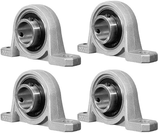 Vier 20-mm-lager Mit Halterungen, Edelstahllager, Edelstahl-lagergehäuse, Geeignet Für Den Einsatz In Fräsmaschinen Und 3d-druckern.