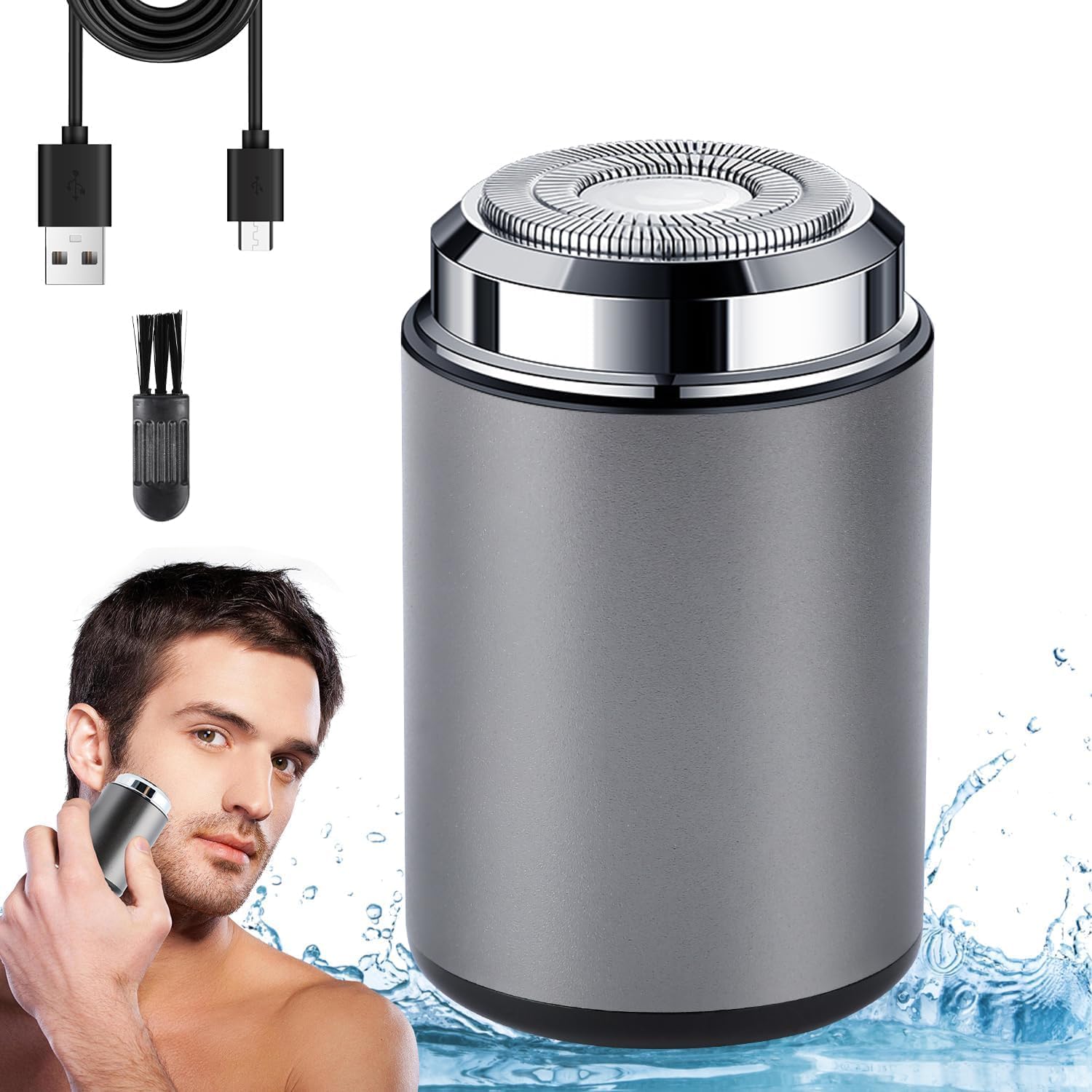 Mini Electric Shaver, Men's Electric Shaver, Wet And Dry Shaver, Portable Electric Shaver For Men Women, Razor Ipx7, 30 Days Playtime, For Home, Car, Travel