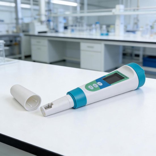 Wasserqualitätstester Salzgehaltsmesser Wasseranalyse 4 In 1 Funktion 183,5 Mm Weiß/blau