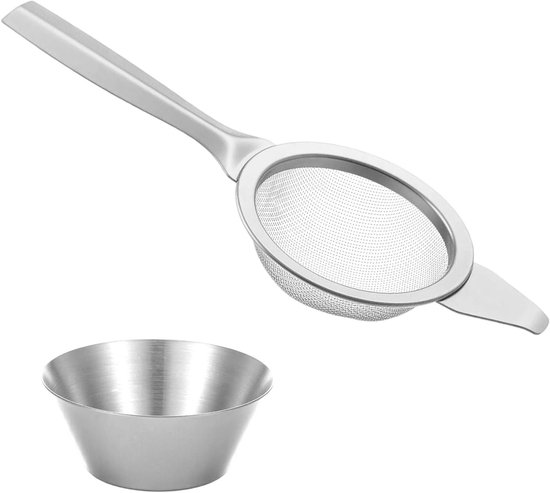 Mini Küchensieb Mit Edelstahlgriff Für Matcha, Kaffee Und Tee 6 Cm Feines Sieb Zum Effizienten Sieben Und Abtropfen