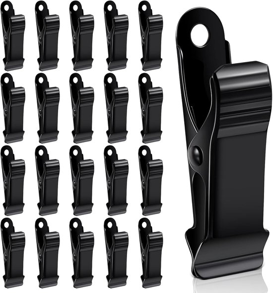 Mini Zwingen Mini Federzwingen Glatte Backen Für Kratzfreies Arbeiten 13 Mm Öffnungsweite Schwarzes Metall, 12 Mm Breit 20 Teiliges Set Für Hobby