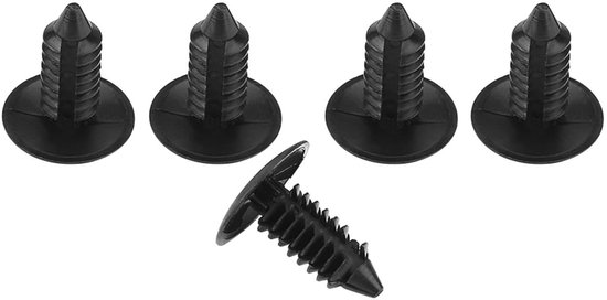 Dailygoods - Nieten 100 Stück - Kunststoffbefestigungen - Autobefestigungen - Türbeschläge - Verkleidungen - Profiqualität - Montageclips