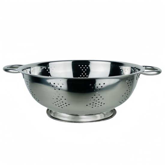 Reissieb Aus Edelstahl Gemüseabtropfkorb Reiswaschschüssel Obstkorb Multifunktionsschüssel Sieb Mit Zwei Griffen 30 X 10,3 Cm Robust Und Langlebi