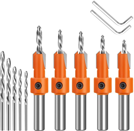 Verstellbares Senkbohrer Set 8 Mm 5 Teilig