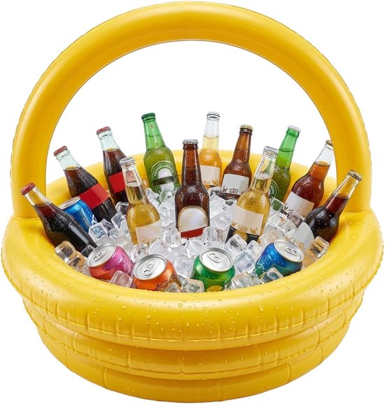 Schwimmender Getränkehalter – Aufblasbare Bar – Hält Getränke Kühl – Großes Fassungsvermögen – 258 X 23 Cm – Nicht Spezifiziert