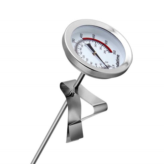 Ölthermometer Temperaturfühler Aus Edelstahl, 30 Cm Präzise Messung Zum Braten, Grillen Und Backen Hitzebeständig Für Köche Und Grillfans Silber