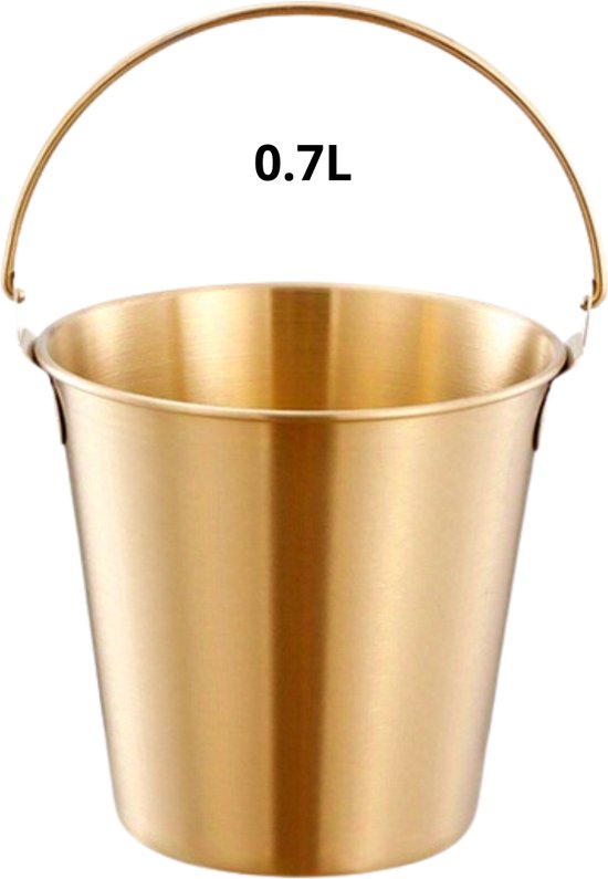 Champagnerkühler Champagnerschale Getränkekühler Champagnerbecher Getränkekühler Gold 0,7 L