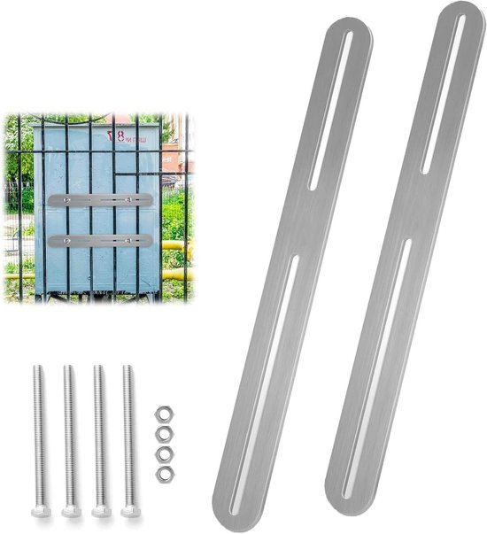 Befestigungsmaterial Für An Zäunen Montierte Briefkästen Metall Erdspieß Silber 280 Mm X 24 Mm .