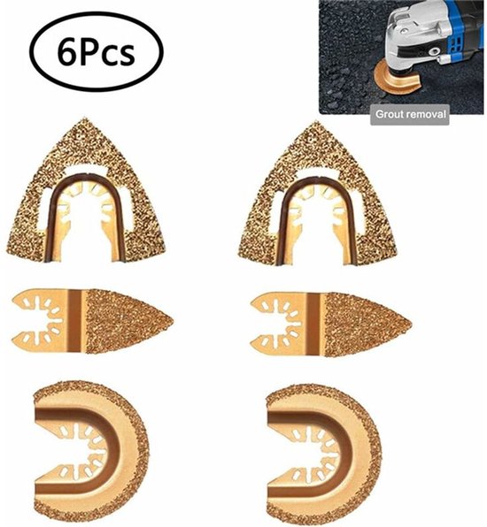 Für: Optimieren Sie Ihre Projekte Mit Diesem 6er Pack Universeller Dreieckiger Und Halbkreisförmiger Diamant Hartmetall Oszillationssägeblätter F