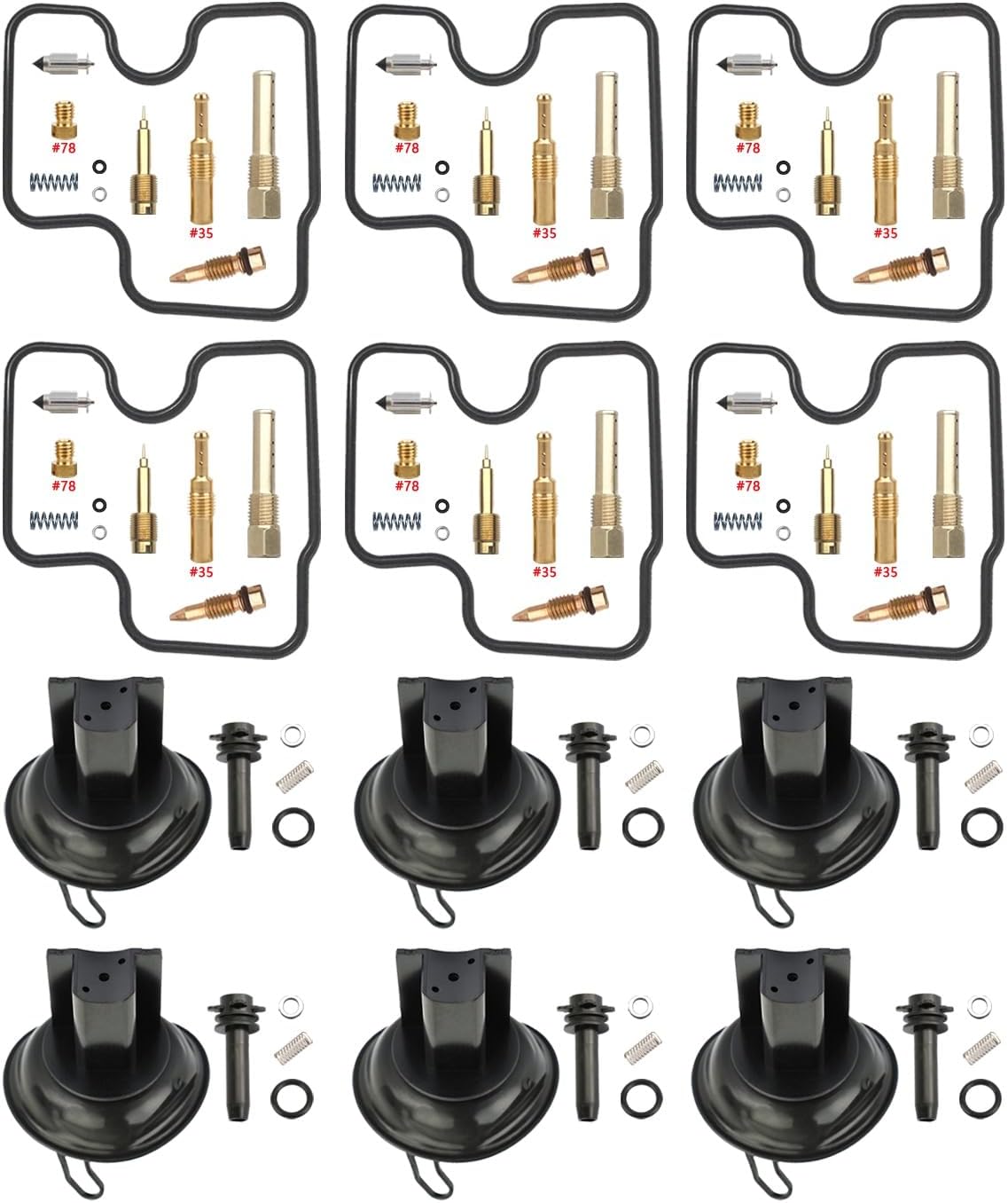 Vergaser Reparatursatz Für Gl1500c 1997-2003 1500cc 1500 F6c Für Valkyrie F6c Gl1500cf Gl1500ct Gl1500g Sc32 Gold Wing Gl1500 1999 2001 Sechszylinder-boxer Reparatur Teile Motorrad