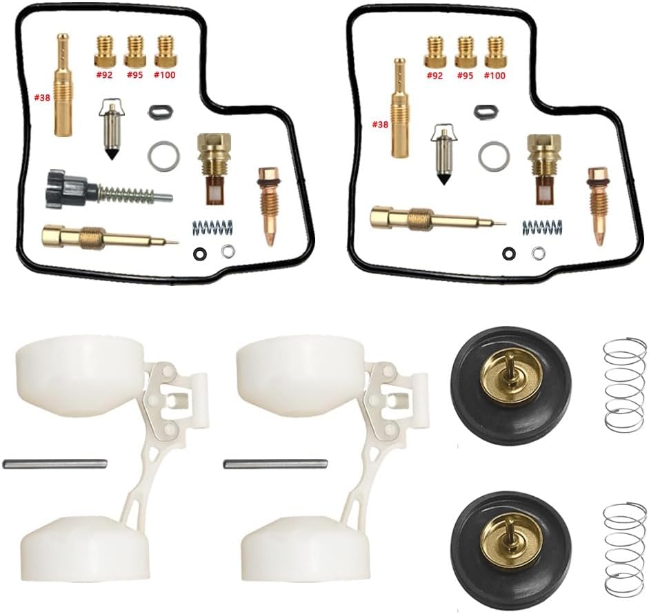 Vergaser Reparatursatz Für Nv400c 1997-2008 400cc 400 V-twin Basic Kit Passend Für Nv400c V-twin Schwimmer Und Kolben, Präzisions-messingdüsen, Kraftstofffeste Nitril-o-ringe Und Dich