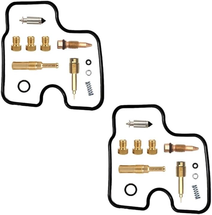 Vergaser Reparatursatz Für Vt125c 1999-2007 125cc 125 V-twin Basic Kit Passend Für Vt125c V-twin Schwimmer Und Schwimmerkammer, Messingdüsen, Kraftstofffeste Nitril-o-ringe Und Dichtu