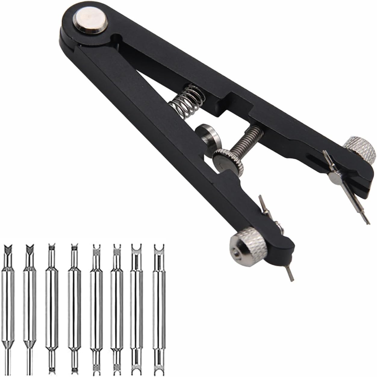 Spring Bar Pliers, Aluminium Alloy 95 X 16 X 11 Mm, Tool For Changing Spring Bars, Watch Straps And Link Pins