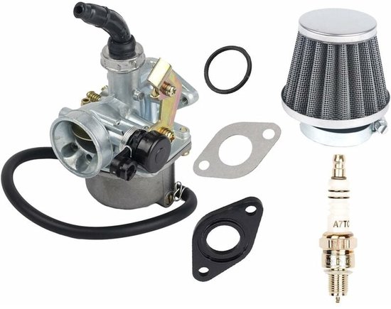 Für Pz19 Pz 19mm Kabelchoke Vergaser Luftfilter Zündkerze Mit O Ring, Passend Für 90ccm, 110ccm Und 125ccm Atv Quad Dirt Bike Taotao Sunl