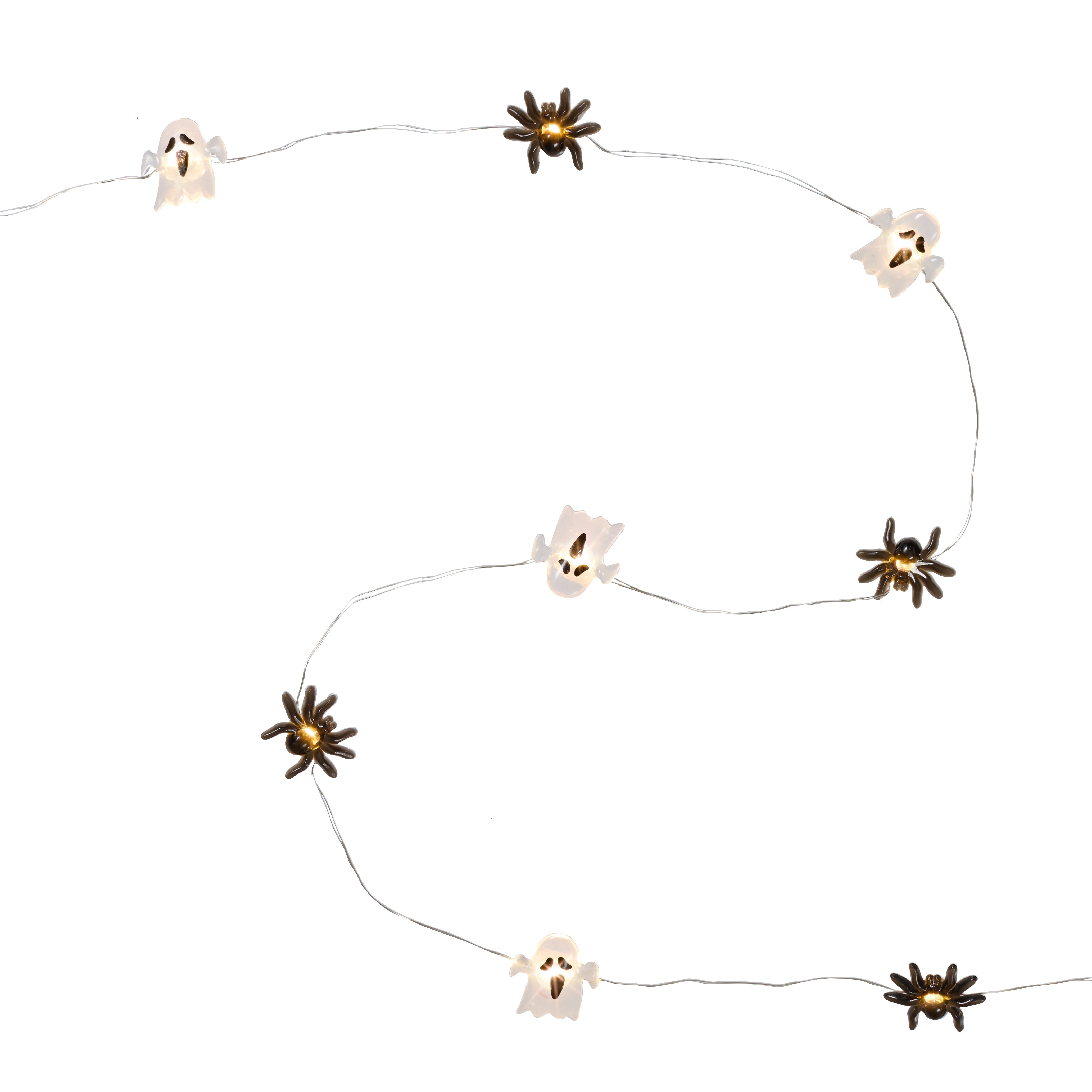 20er LED Micro Lichterkette Geister und Spinnen Bild 4