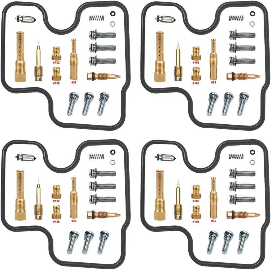 Carburettor Repair Kit For Mc22 1990-1999 250cc 250 Rows 4 Basic Kit Fits Mc22 Row Four Cylinder 250 Overhauls All Four Carburetors Floats, Brass Nozzles, Nitrile O-rings