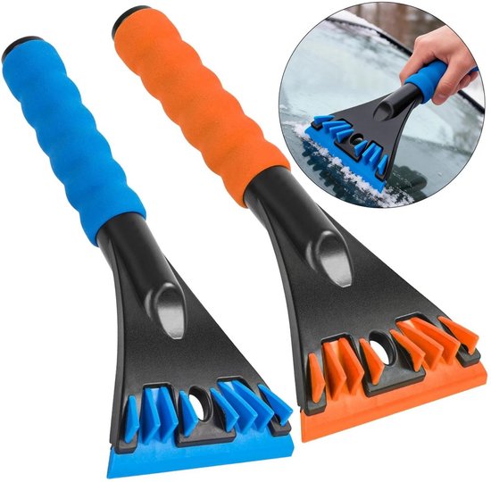 Auto Schneeschaufel Set (2 Teilig), Mini Schneeschaufel, Abs Material, Kratzfest, Ergonomisch, Für Windschutzscheiben, Autos, Suvs Und Lkws, Wint