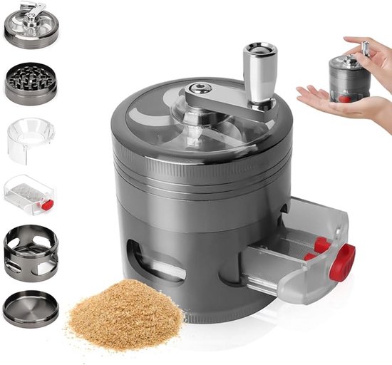 Kräutermühle Mit Griff Und Schublade Salzmühle Multizerkleinerer Mühle Gewürzmühle Metall Mühle Kräutermühle Zerkleinerer Zum Mahlen Verschiedene