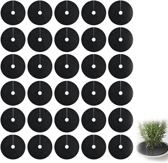 30 Mulchringe Unkrautbekämpfung Wurzelschutzgewebe Baummulchringe Unkrautvlies Für Den Garten Wiederverwendbar Vliesstoff Für Blumenbeete Und Zur