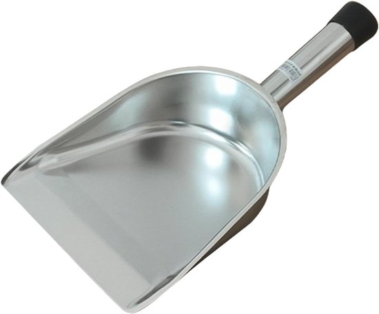Mehlschaufel Aus Metall – Küchenlöffel – Küchenhelfer – Rutschfester, Ergonomischer Griff – 39,5 Cm – Mehrfarbig