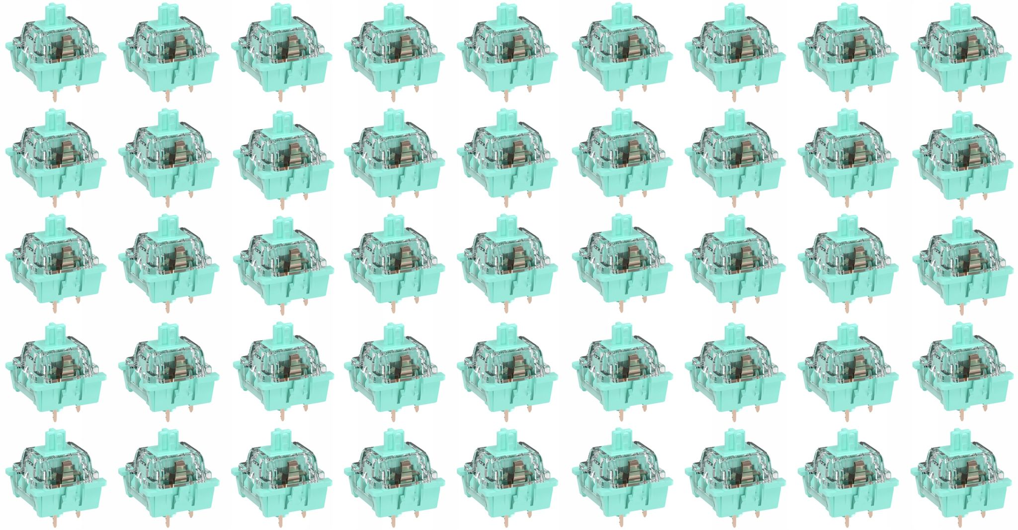 Rk Sky Cyan Schalter, 45 Stück, Für Mechanische Tastaturen