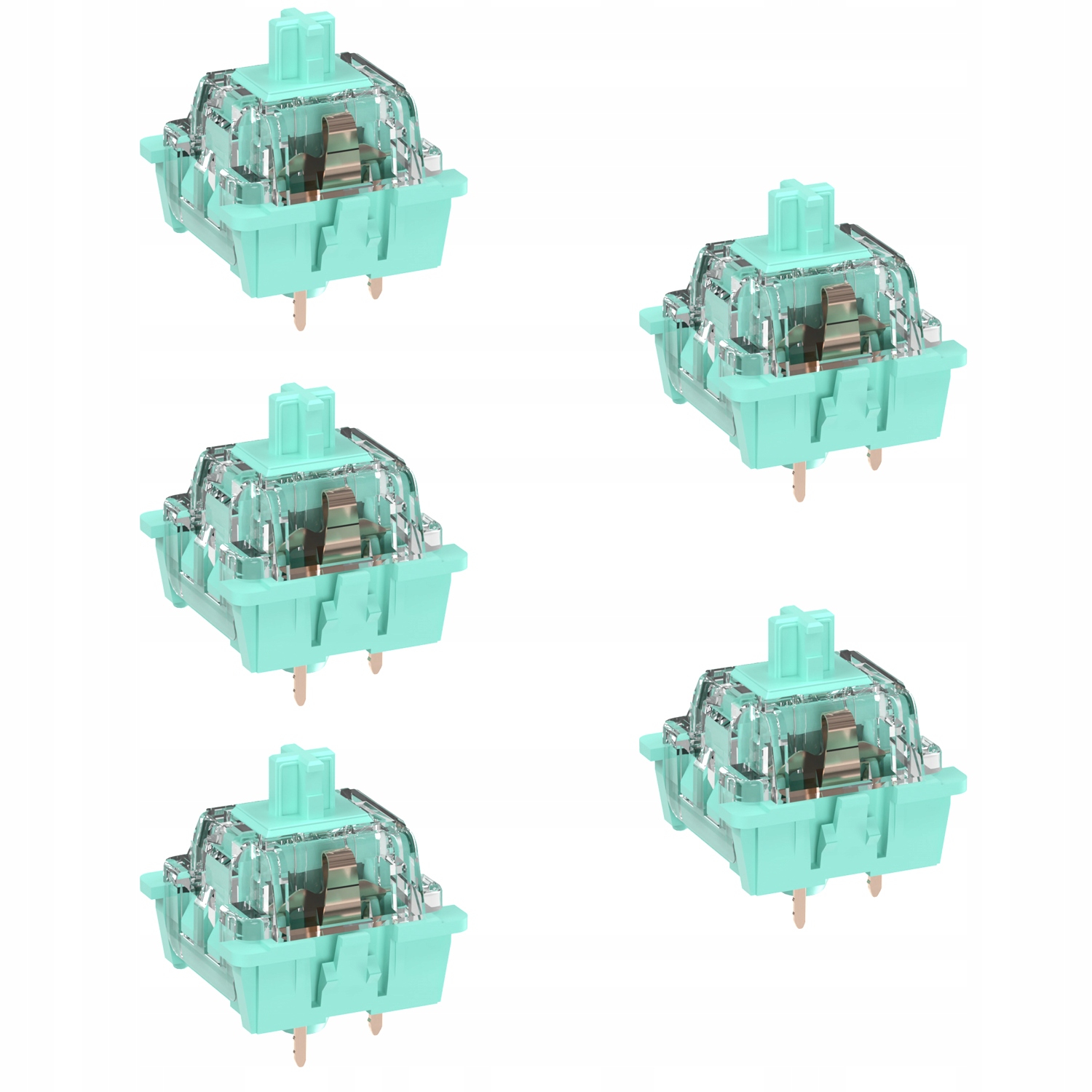 Rk Sky Cyan Schalter, 5 Stück, Für Mechanische Tastaturen