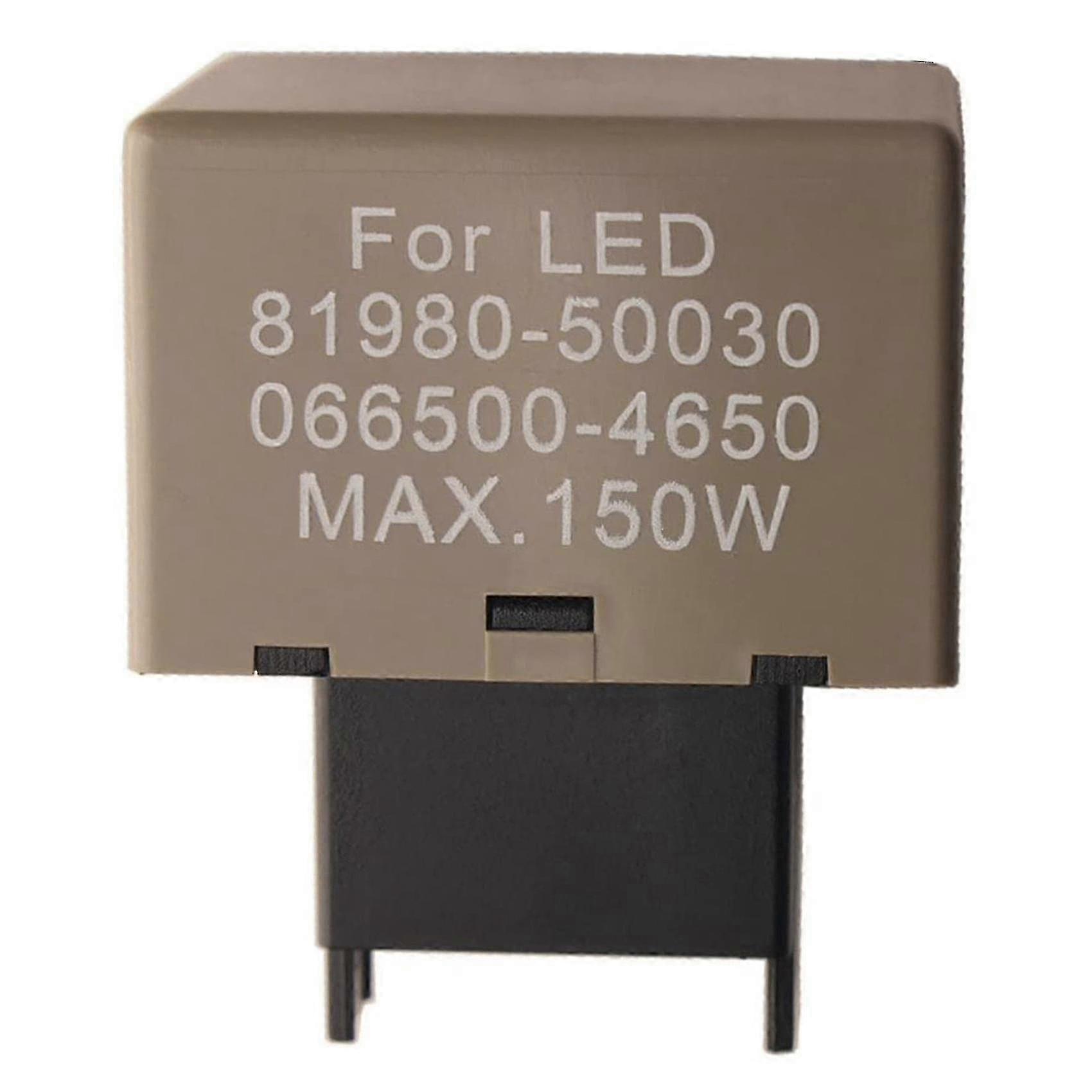 Relais Clignotant Électronique À Led 8 Broches De Remplacement Pour Véhicules Toyota - Numéros De Pièce 81980-50030 Et 066500-4650