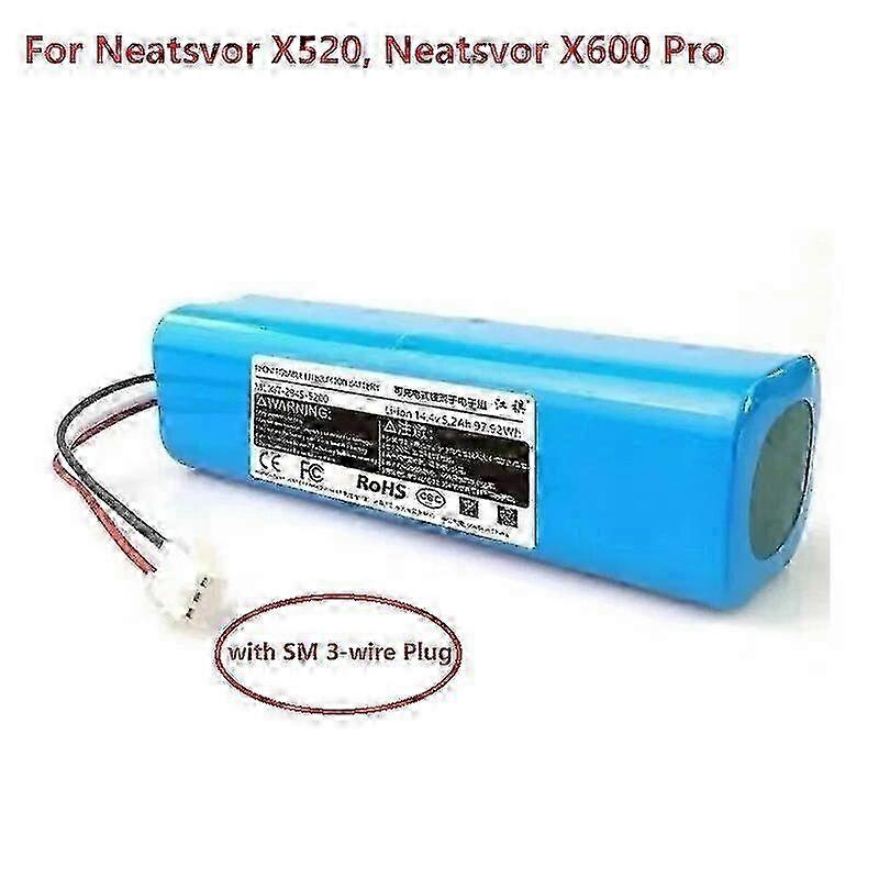 Nouvelle Batterie Li-ion 5600 Mah Pour Accessoires D'Aspirateurs Robots Neatsvor X520 Et Neatsvor X600 Pro