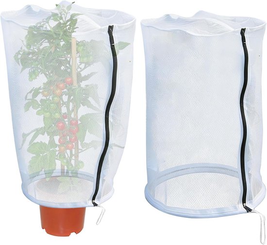 2 Teiliges Atmungsaktives, Kuppelförmiges Pflanzenschutznetz Aus Netzgewebe Vogelschutznetz Für Tomatenkäfige, Für Tomaten, Gurken, Erdbeeren, Bl
