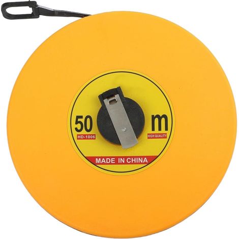 Industrietaugliches Leder-maßband Mit Wasserdichtem Schutz, Stoßfestem Gehäuse Und Gleichmäßigem, Leichtgängigem Einzug (50 M).