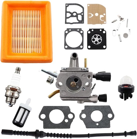 Schnellkauf Vergaser Mit Kraftstofffilter, Kraftstoffschlauch Und Luftfilter Für Freischneider Ersatzteile Für Stihl Fs120, Fs200, Fs250, Fs300 F