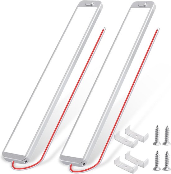2 X 12v Led-innenbeleuchtungsstreifen Mit Schalter – Helles Weißes Licht Für Wohnmobil, Van, Wohnwagen & Boot