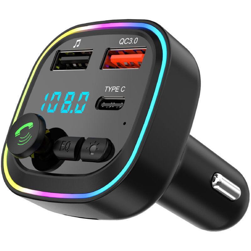 Bluetooth P4 Freisprecheinrichtung Mit Mp3-player Fürs Auto, Fm-transmitter Mit Qc3.0-schnellladefunktion, 805038 Mm