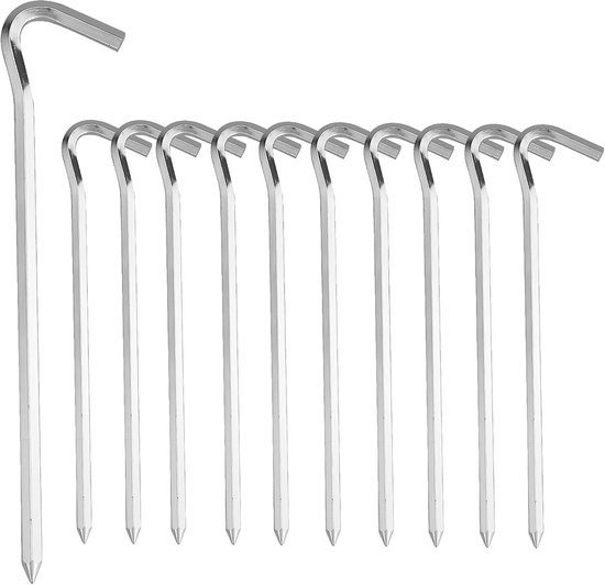 10 Heringe Aus Aluminium, 18 Cm, Für Camping Und Outdoor-aktivitäten