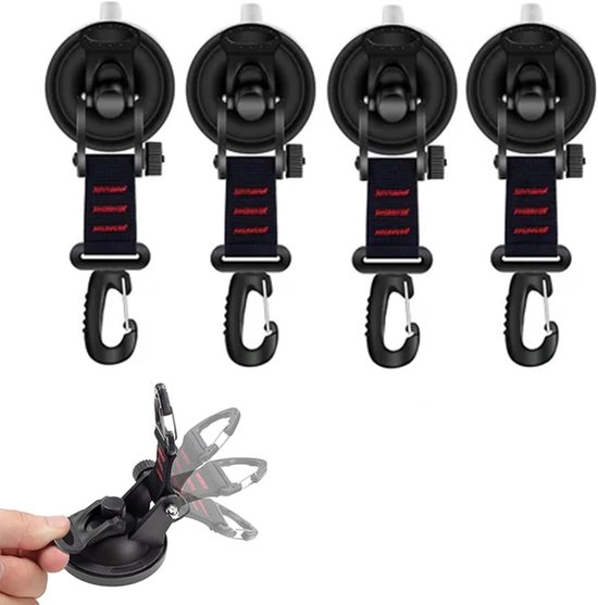 Saugnapf Mit Haken 4er Set Multifunktionale Camping Saugnapfhaken 360° Drehbares D Armband Starke Vakuumsaugnäpfe S Haken Für Outdoor Aktivitäten