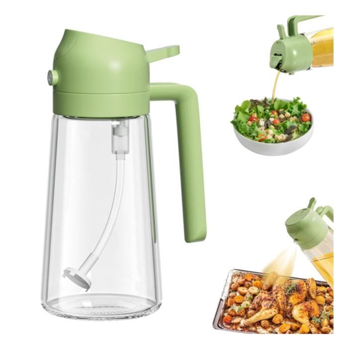 2-in-1 Küchen-ölsprüher, 470 Ml, Multifunktions-ölsprüher, Olivenölsprüher Aus Glas, Yd