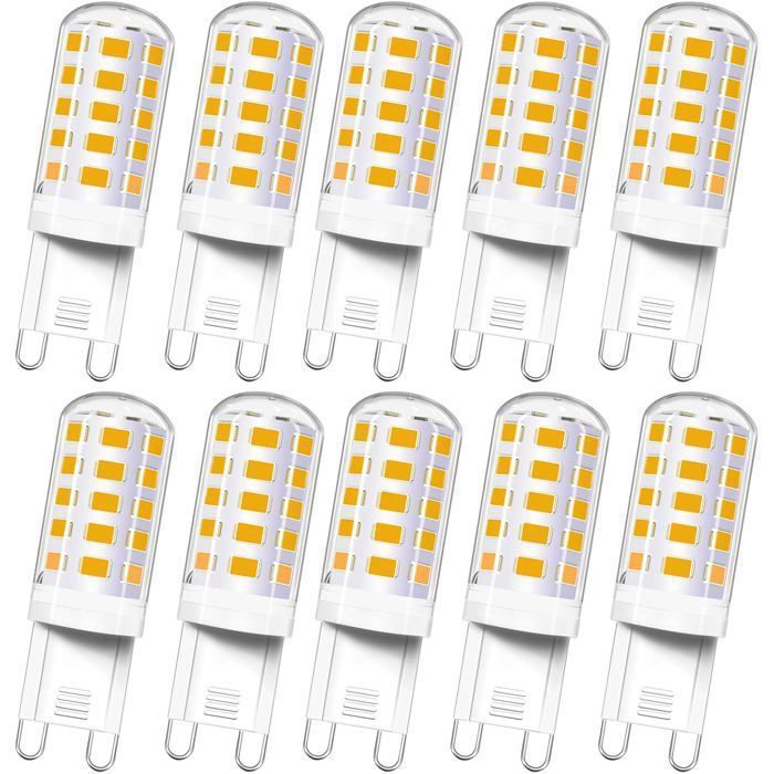 G9 Led-lampe – Dasinko – 4 W – Warmweiß 3000 K – Ersetzt 40 W – 10er-pack